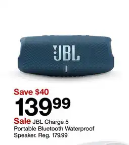 Target Charge 5 Portable Bluetooth Waterproof Speaker offer