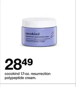 Target cocokind 1.7-oz. resurrection polypeptide cream offer