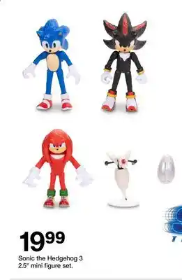 Target Sonic the Hedgehog 3 2.5 mini figure set offer