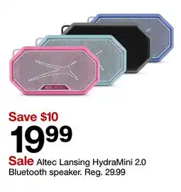 Target Altec Lansing HydraMini 2.0 Bluetooth speaker offer