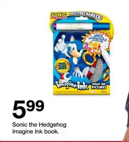 Target Sonic the Hedgehog Imagine Ink book offer