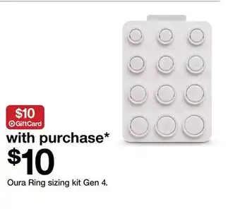 Target Oura Ring sizing kit Gen 4 offer