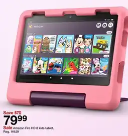 Target Amazon Fire HD 8 kids tablet offer