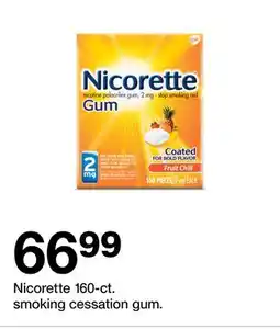 Target Nicorette 160-ct. smoking cessation gum offer