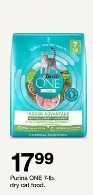 Target Purina ONE 7-lb. dry cat food offer