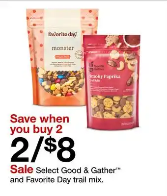 Target Select Good & Gather and Favorite Day trail mix offer