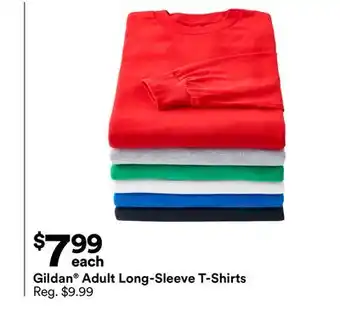 Michaels Gildan Adult Long-Sleeve T-Shirts offer