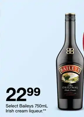 Target Select Baileys 750mL Irish cream liqueur offer