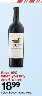 Target Select Decoy 750mL wine offer