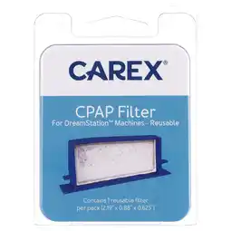 Walmart Carex CPAP Filters Compatible with Dreamstation Machines, 2.19 x 0.88 x 0.625, Reusable, 1 Count offer