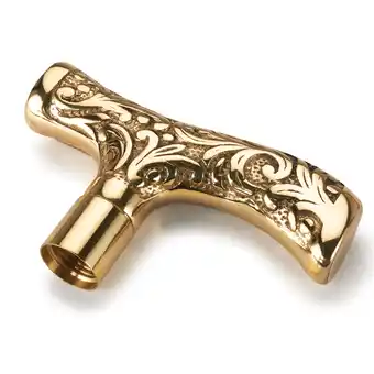 Walmart WOODRIVER Large Filigree Style Cane Handle - Brass offer