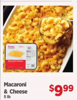 Gordon Food Services Macaroni & Cheese offer