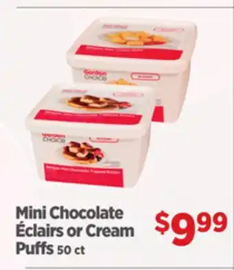 Gordon Food Services Mini Chocolate Éclairs or Cream Puffs offer