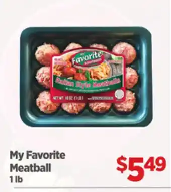 Gordon Food Services My Favorite Meatball offer