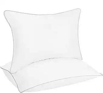 Walmart Casa Platino Bed Pillows Queen Size Dawn Alternative Soft Sleeping Pillows - Set of 2 - 20x30 offer