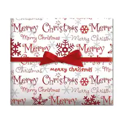 Walmart Current Christmas Script Jumbo Rolled Multi-color Paper Gift Wrap Paper, 67 sq ft offer