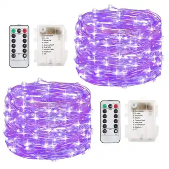 Walmart Rirool Indoor/Outdoor 33ft Battery Operated LED Rope Light offer