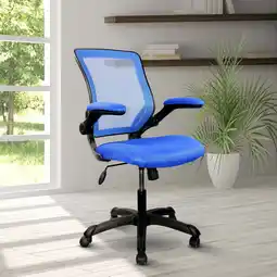 Walmart Techni Mobili Mesh Task Office Chair in Blue RTA-8050-BL offer