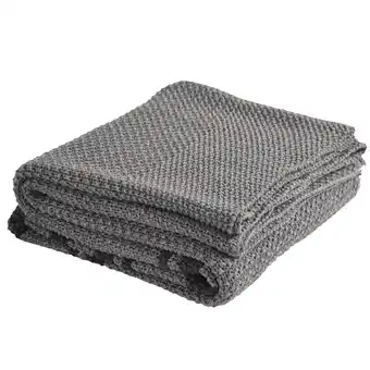 Walmart Peppermint Home Classic Knit Throw, 50x 70, Grey offer