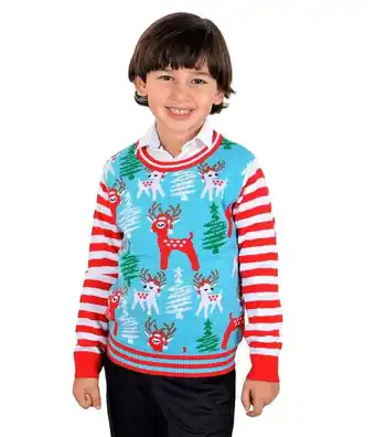 Walmart SOCAL LOOK Kids Christmas Sweater-Children’s Acrylic Holiday Pullover for Boys & Girls, 5-6 Years offer