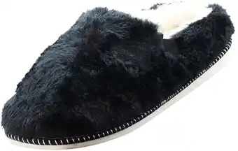 Walmart NORTY Women's Fuzzy Mules Slide Slippers Cozy Stylish and Easy Slip-On Comfort offer