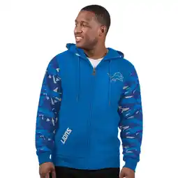 Walmart Men's Starter Blue Detroit Lions Thursday Night Gridiron Full-Zip Hoodie offer