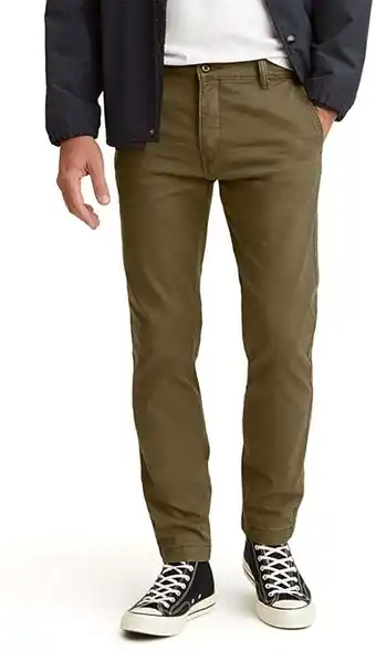 Walmart Levis Mens XX Standard Tapered Chino Pants Big Tall 32W x 38L Olive Night - Stretch Twill offer