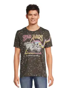 Walmart Star Wars Men’s Graphic Tee with Short Sleeves, Sizes up to 3XL offer