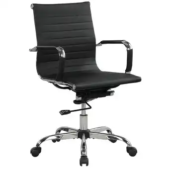 Walmart Mainstays 37.5 in Manager's Chair with Adjustable Height & Swivel, 250 lb. Black for Teens or Adults offer