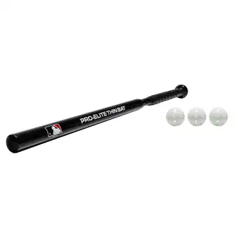 Walmart Franklin Sports Baseball Training Bat + Ball Set - Thin Stick Bat for Hitting Practice offer