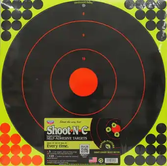 Walmart Birchwood Casey 17.25 In. Shoot N C Reactive Target - 3 Sheet Pack offer