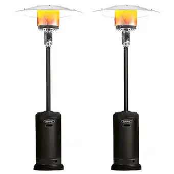 Walmart SUNHEAT 99607 46,000 BTU Umbrella Propane Patio Heater, Black (2-Pack) offer