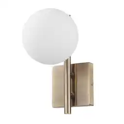 Walmart Better Homes & Gardens 1 Light Wall Sconce, Matte Brushed Nickel Finish, Frosted Opal Glass Shade offer