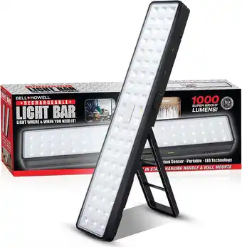 Walmart Bell + Howell Rechargeable LED Light Bar Portable Under Cabinet Lights 1000 Lumens Motion Sensor offer