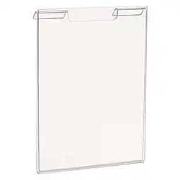 Walmart 7 in. H x 5 1/2 in. L Acrylic Sign Holder for Slatwall or Wire Grid Panels (Pack of 24) offer