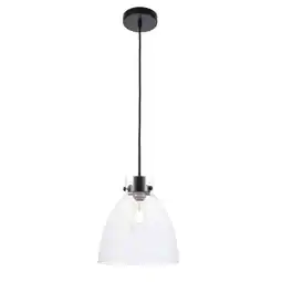 Walmart Frey 1 light Black and Clear glass pendant offer