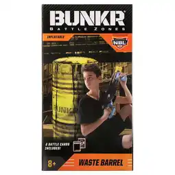 Walmart BUNKR BATTLE ZONES 15 Waste Barrel Traffic Barrier offer