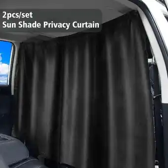 Walmart BQLQBQLQ Car Privacy Partition Curtain Interior Insulation Rear RV Sunshade Private S7 offer