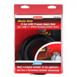 Walmart Camco 12-Foot Propane Hose Assembly - Built-in Excess Protection - Black (59825) offer