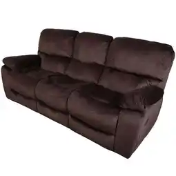 Walmart Corvallis Transitional Reclining Sofa - Chocolate offer