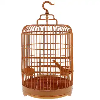 Walmart Budgie Cage Bird Carrier Set - Round Plastic Cage for Small Birds offer