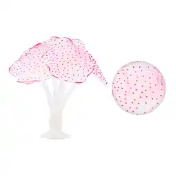 Walmart Vocoste Soft Silicone Glowing Aquarium Simulation Coral with Sucker Aquatic Artificial Coral Pink offer