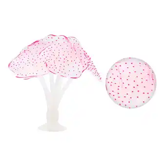 Walmart Vocoste Soft Silicone Glowing Aquarium Simulation Coral with Sucker Aquatic Artificial Coral Pink offer