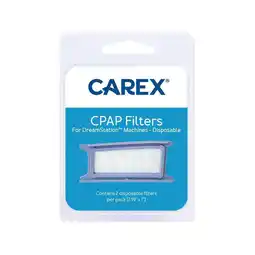 Walmart Carex CPAP Filters For Dreamstation 2 Machines, 2.19 x 1 Disposable, 2 Pack offer