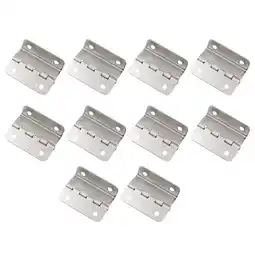 Walmart 10PCS Wooden Box Tri-Fold Right Angle 4-Hole Hinge Hardware Accessories offer