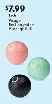 Aldi Visage Rechargeable Massage Ball offer