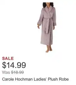 Costco Carole Hochman Ladies' Plush Robe offer