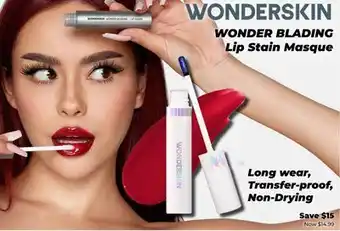 Showcase US WONDER BLADING Lip Stain Masque offer