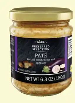 Lidl Lidl Preferred Selection paté, porcini mushroom and eggplant offer