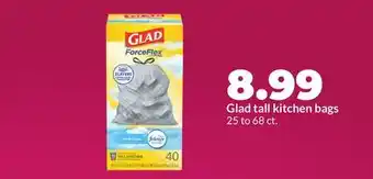 Hy-Vee Glad tall kitchen bags offer